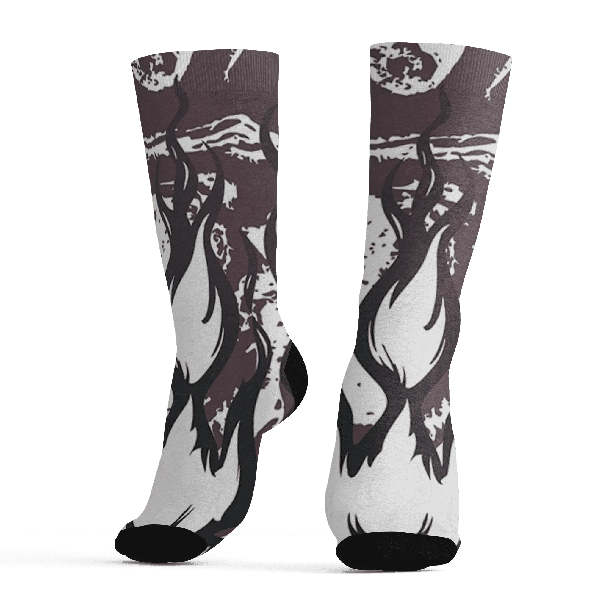 Burgundy-Crush-3s-Socks-Match-BER-Burn-Fear-3D