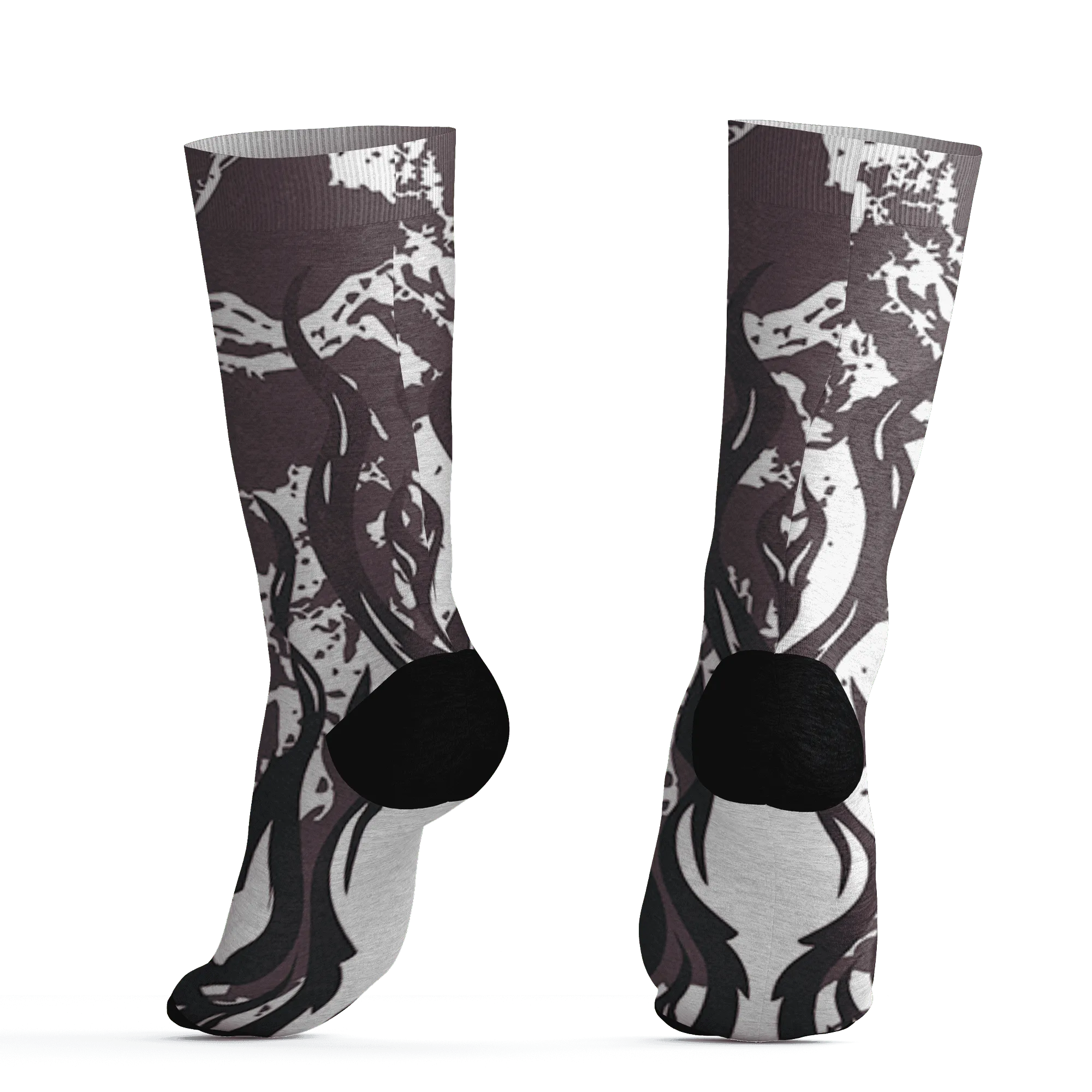 Burgundy-Crush-3s-Socks-Match-BER-Burn-Fear-3D