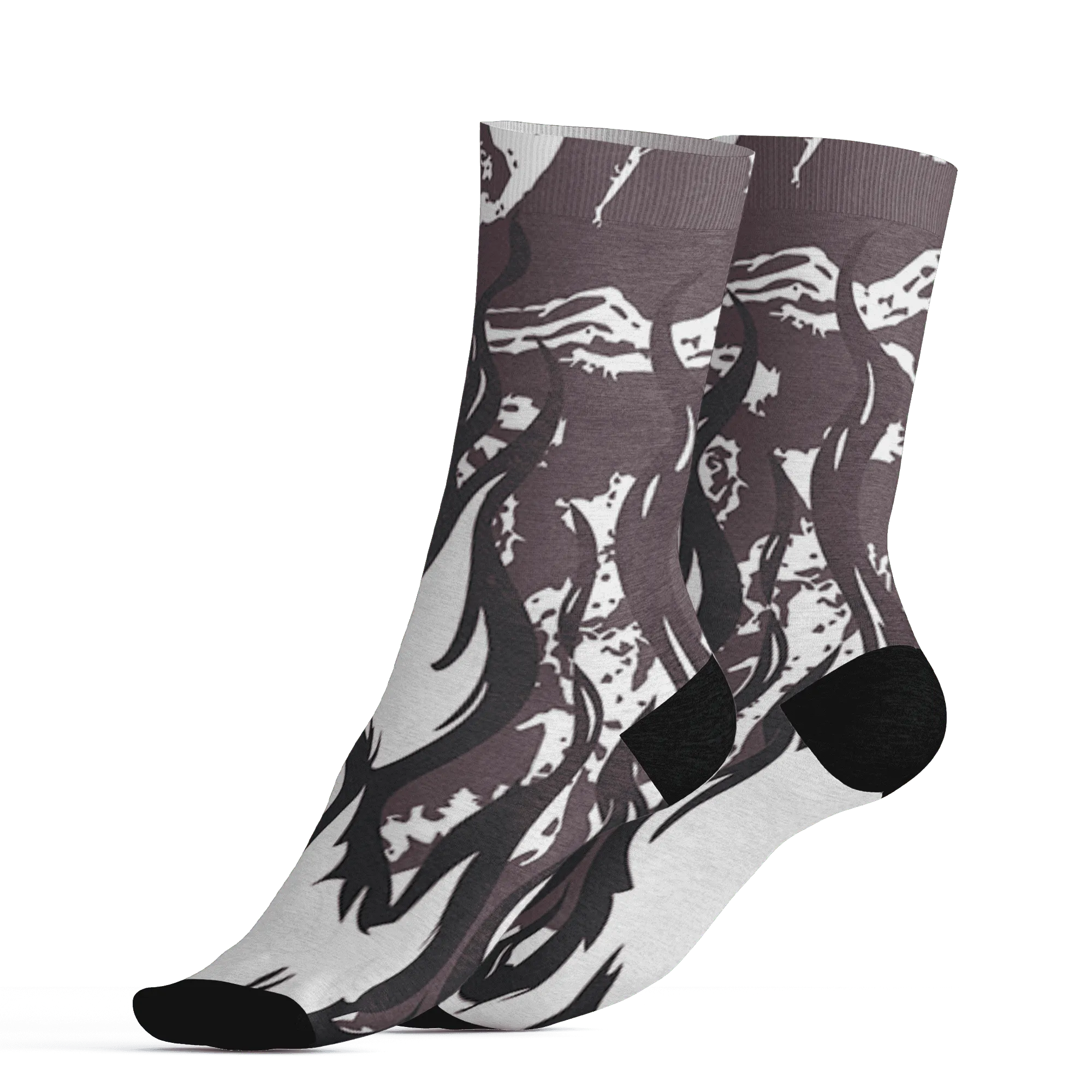 Burgundy-Crush-3s-Socks-Match-BER-Burn-Fear-3D