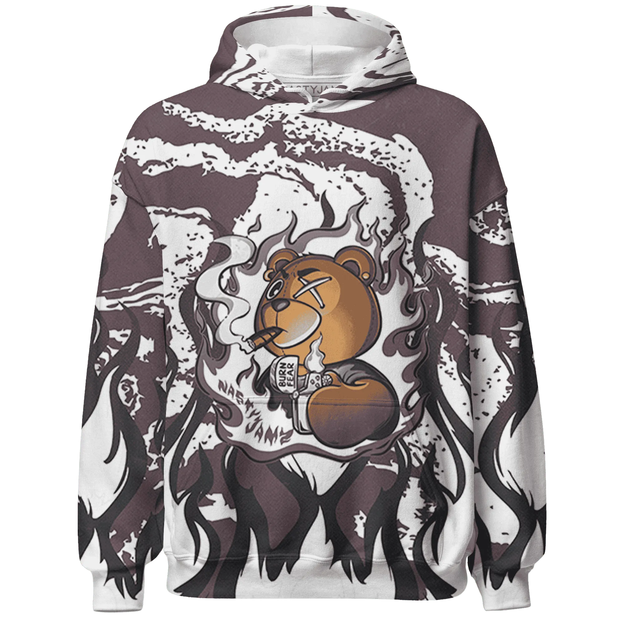 Burgundy-Crush-3s-Hoodie-Match-BER-Burn-Fear-3D