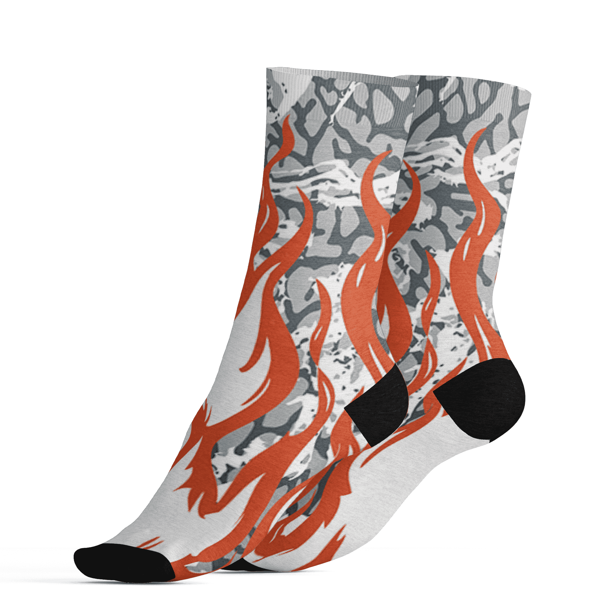 Georgia Peach 3s Socks Match BER Burn Fear 3D All-Over Print - NastyJamz