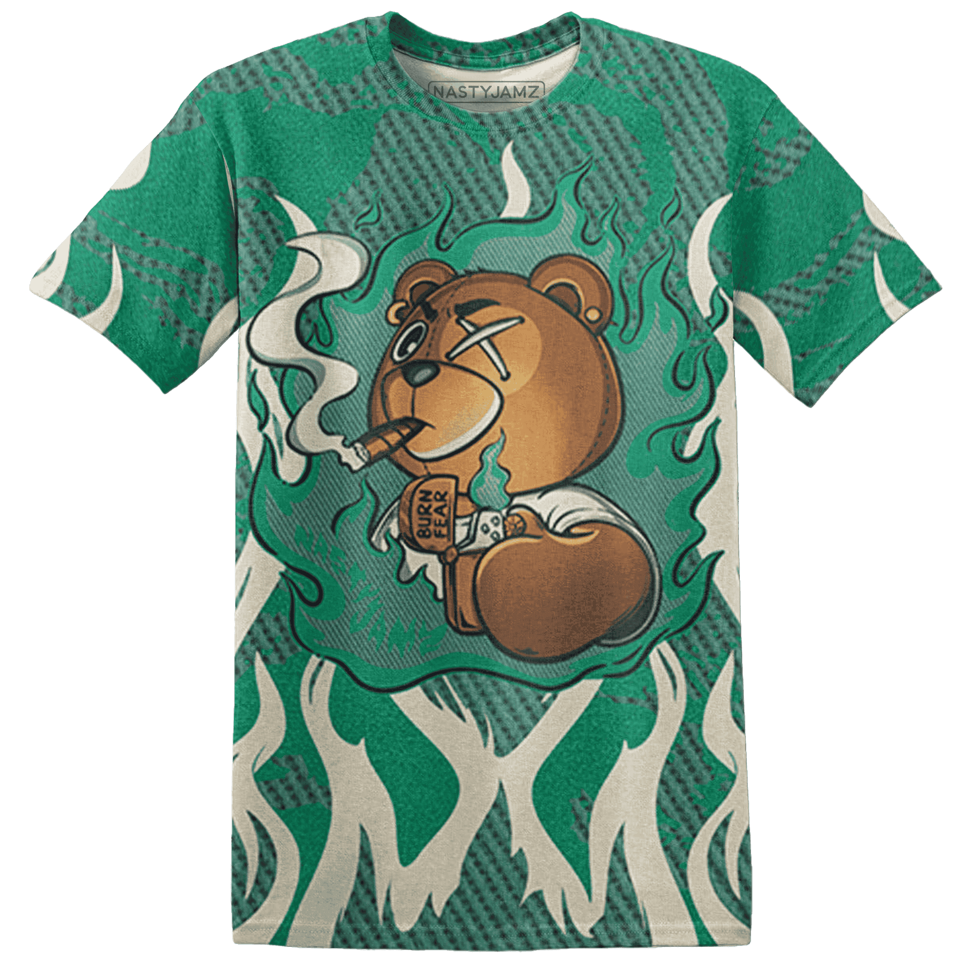 Nina CN Abney 3s T Shirt Match BER Burn Fear 3D All-Over Print - NastyJamz