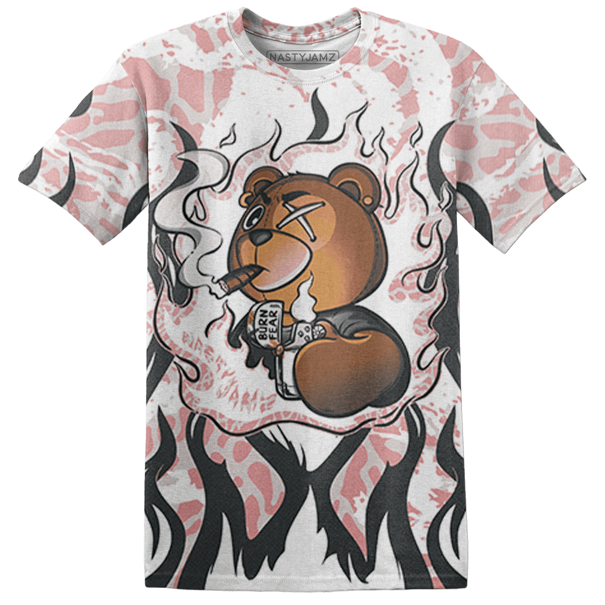 Red Stardust 3s T Shirt Match BER Burn Fear 3D All-Over Print - NastyJamz