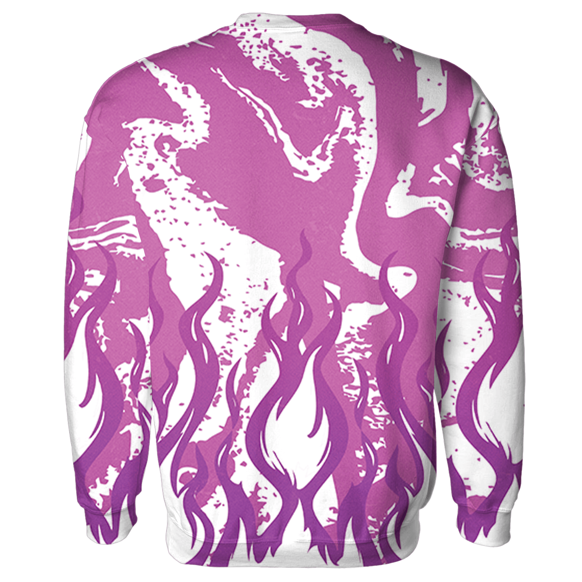 GS Hyper Violet 4s Sweatshirt Match BER Burn Fear 3D All-Over Print - NastyJamz