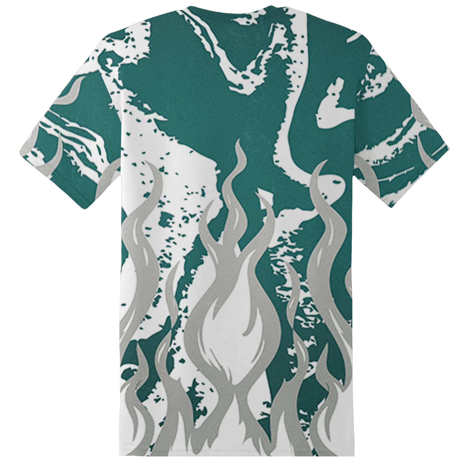 Oxidized Green 4s T Shirt Match BER Burn Fear 3D All-Over Print - NastyJamz