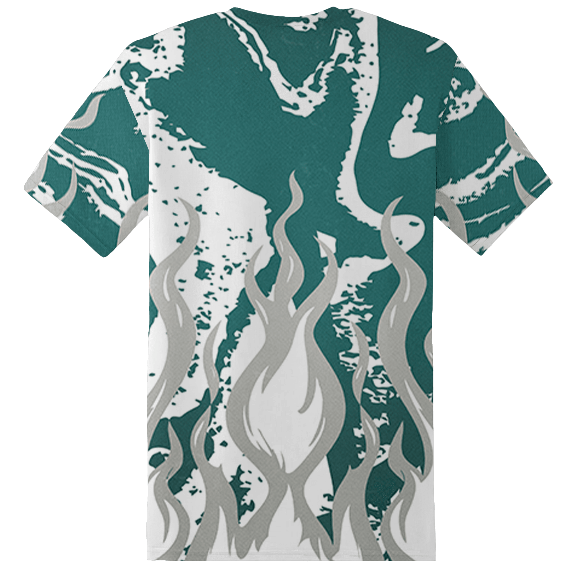 Oxidized Green 4s T Shirt Match BER Burn Fear 3D All-Over Print - NastyJamz