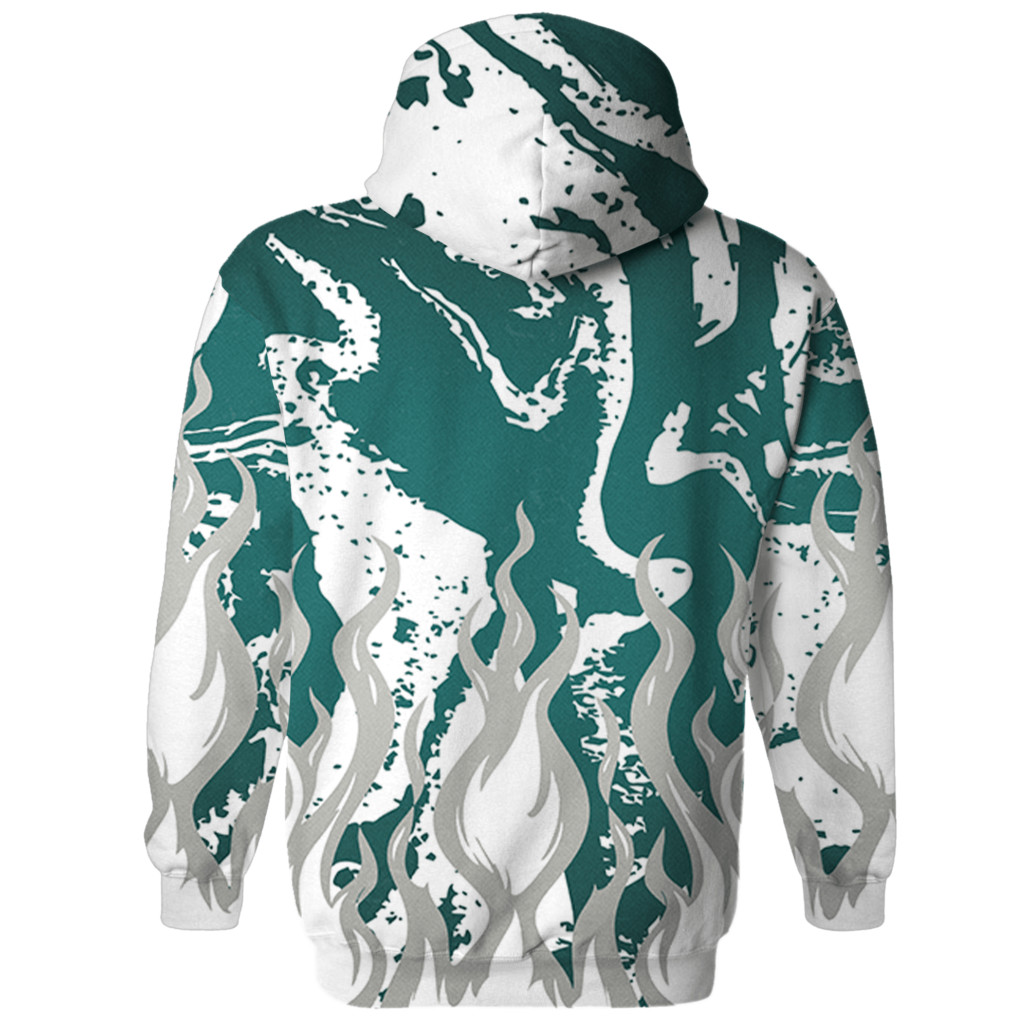 Oxidized Green 4s Hoodie Match BER Burn Fear 3D All-Over Print - NastyJamz