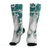Oxidized Green 4s Socks Match BER Burn Fear 3D All-Over Print - NastyJamz