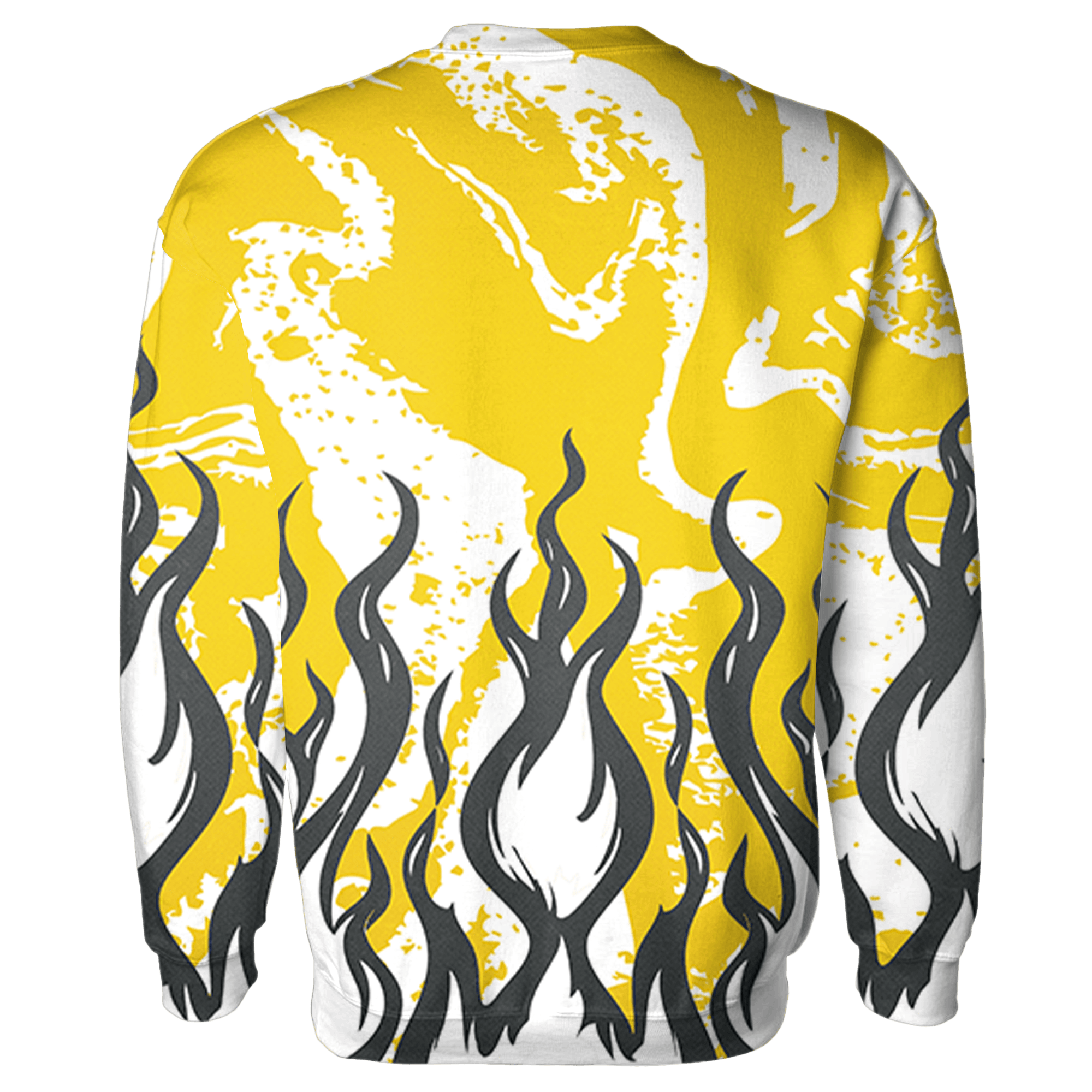 Vivid Sulfur 4s Sweatshirt Match BER Burn Fear 3D All-Over Print - NastyJamz