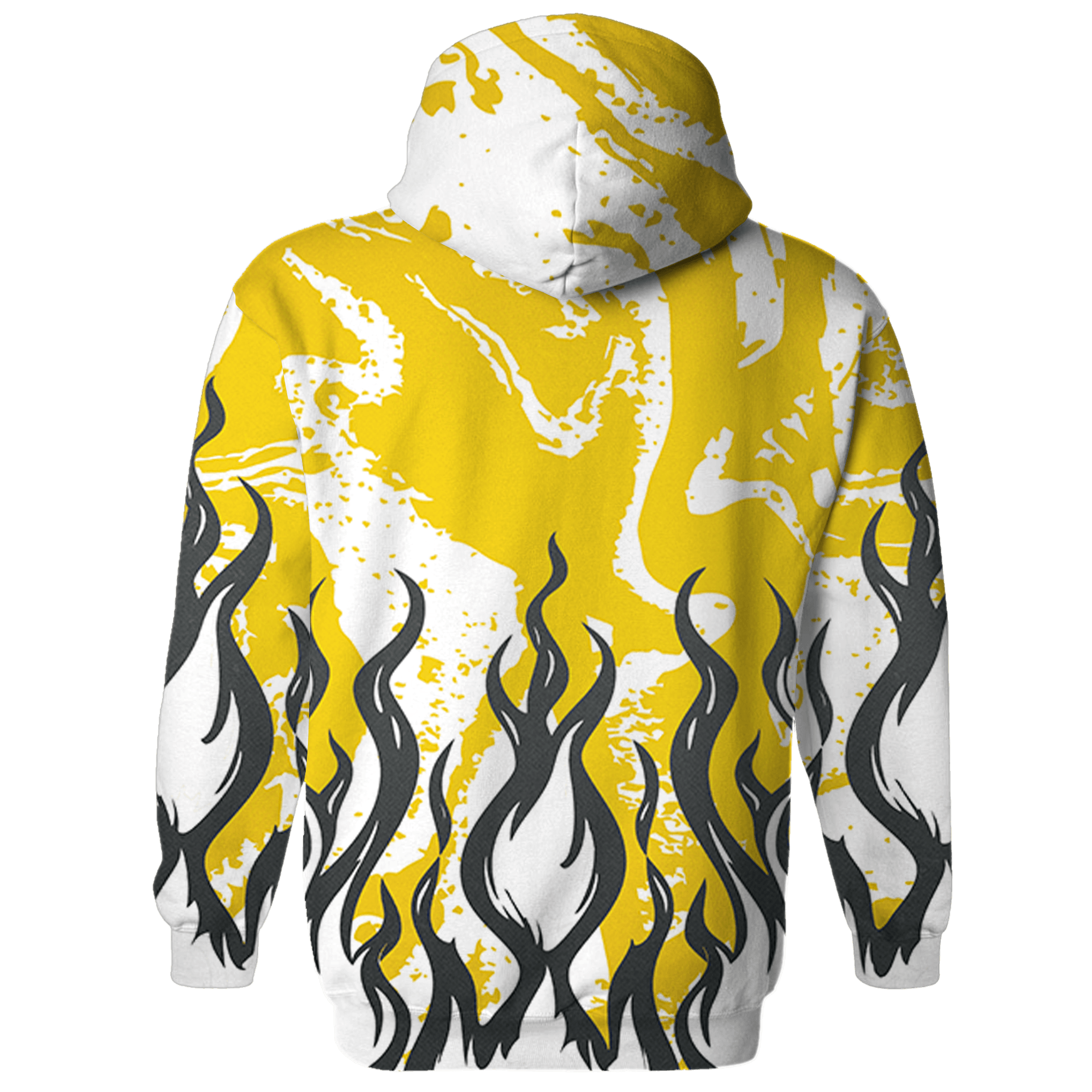 Vivid Sulfur 4s Hoodie Match BER Burn Fear 3D All-Over Print - NastyJamz