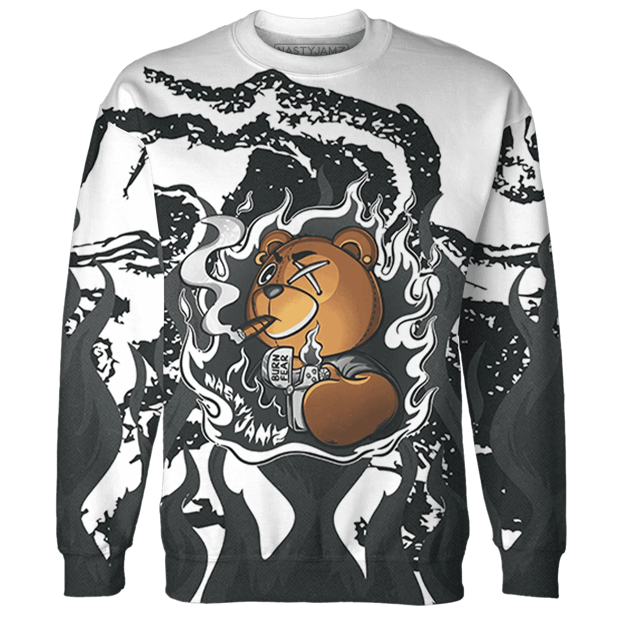 White-Thunder-4s-Sweatshirt-Match-BER-Burn-Fear-3D