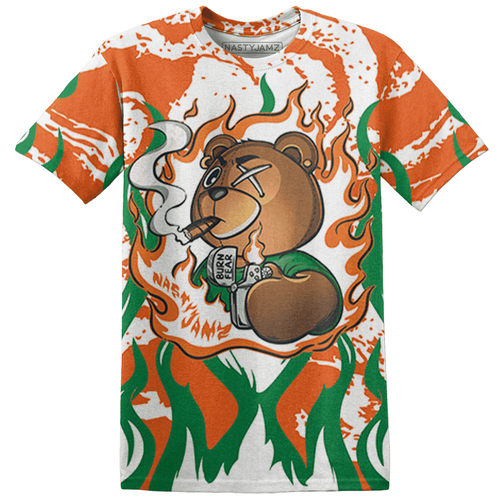 MAM Hurricanes 5s T Shirt Match BER Burn Fear 3D All-Over Print - NastyJamz