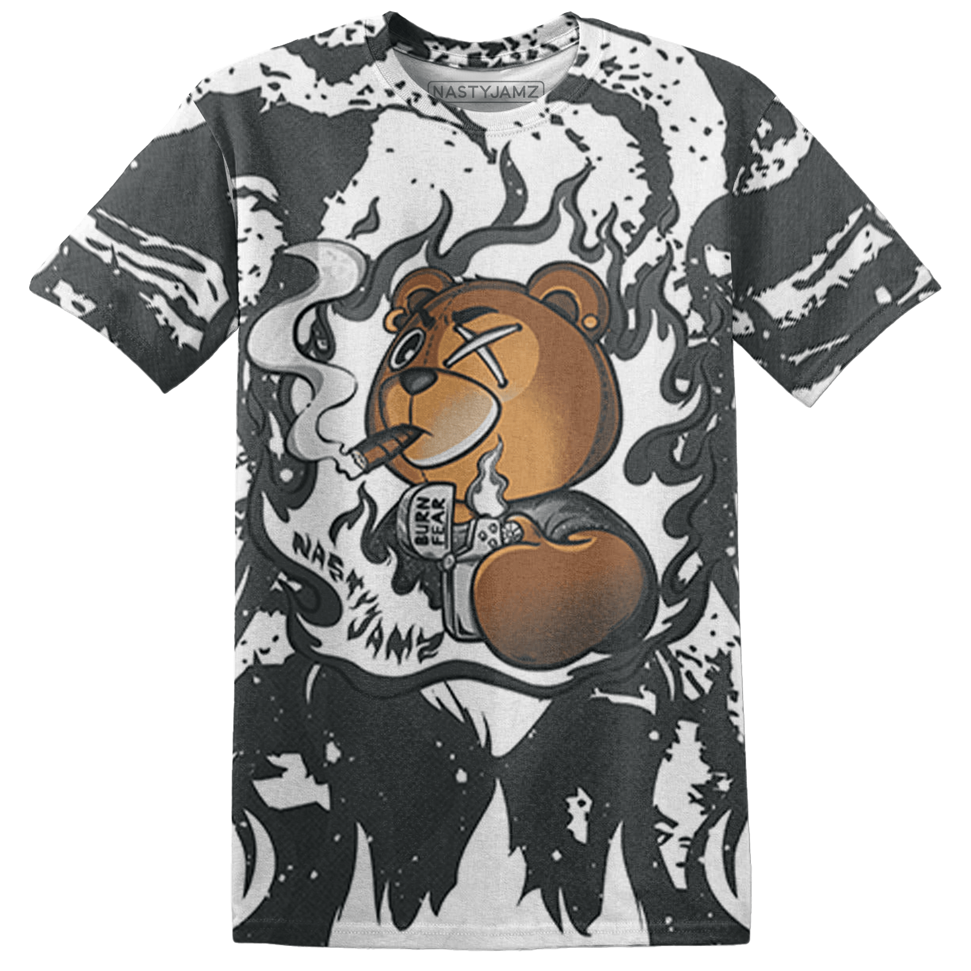 Reverse Oreo 6s T Shirt Match BER Burn Fear 3D All-Over Print - NastyJamz