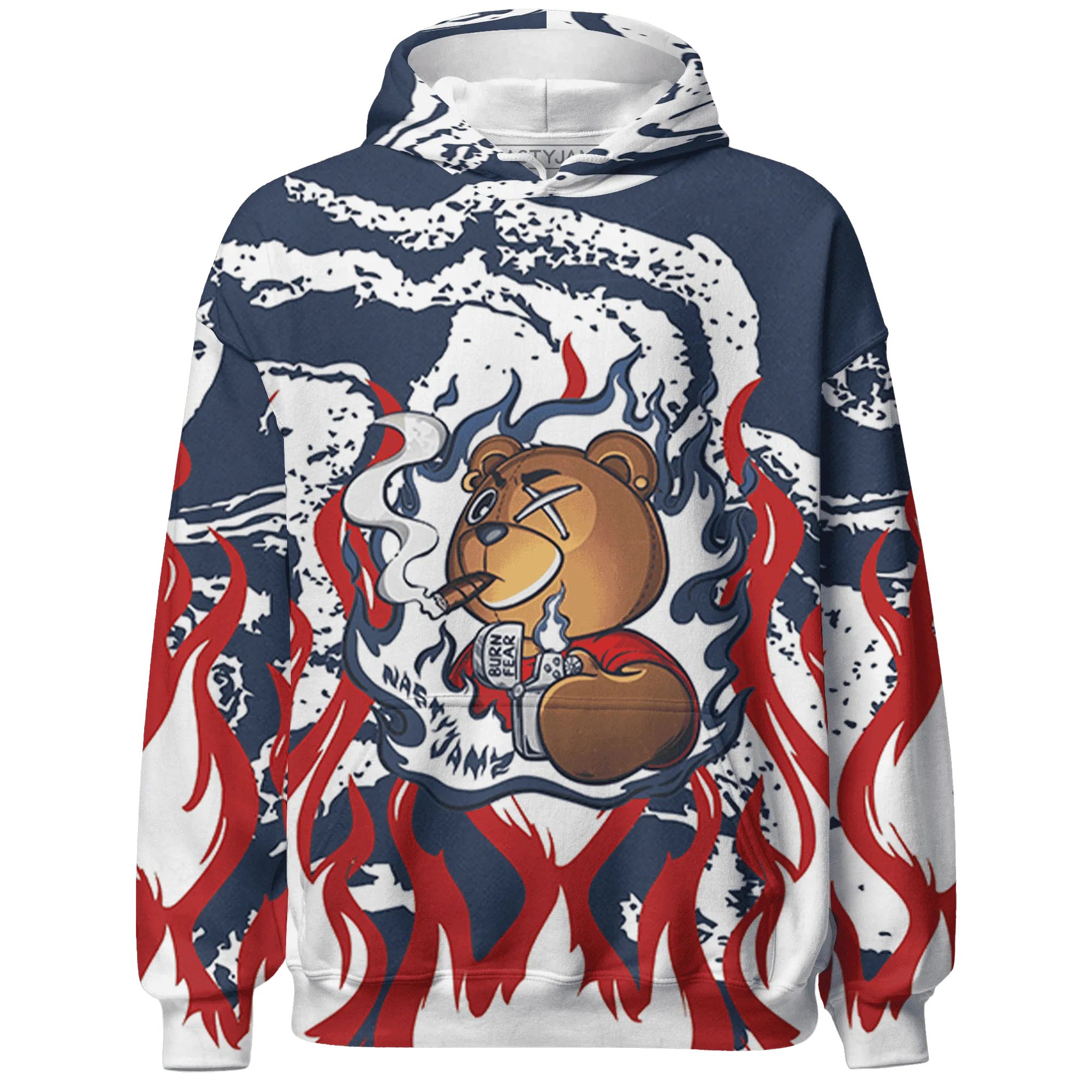White-Navy-6s-Hoodie-Match-BER-Burn-Fear-3D