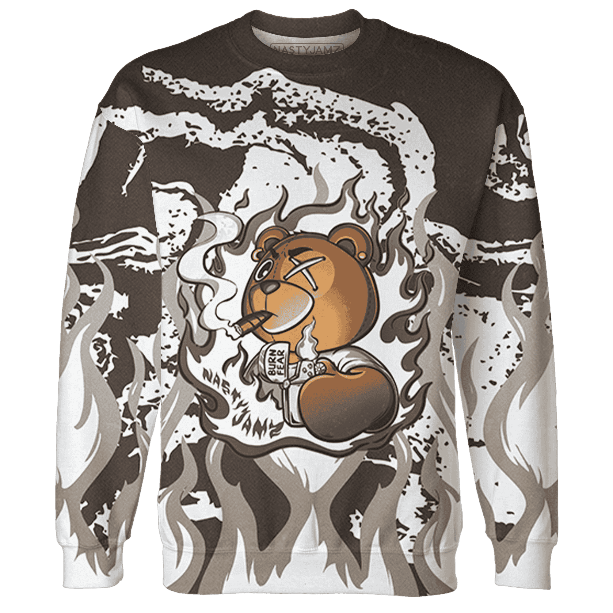 Dunk Low Baroque Brown Sweatshirt Match BER Burn Fear 3D All-Over Print - NastyJamz