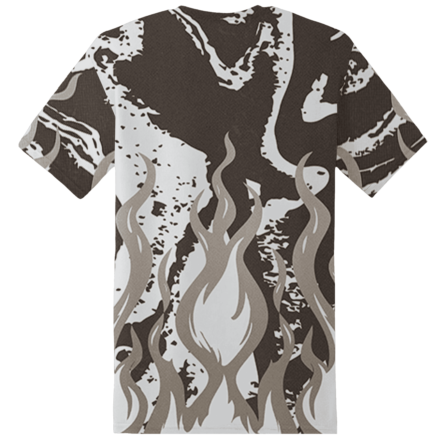 Dunk Low Baroque Brown T Shirt Match BER Burn Fear 3D All-Over Print - NastyJamz