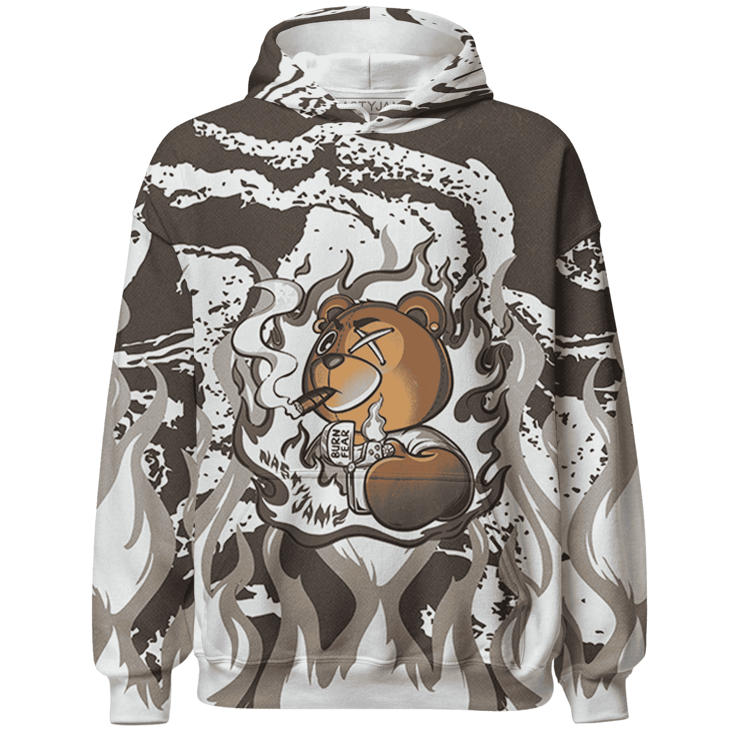 Dunk Low Baroque Brown Hoodie Match BER Burn Fear 3D All-Over Print - NastyJamz