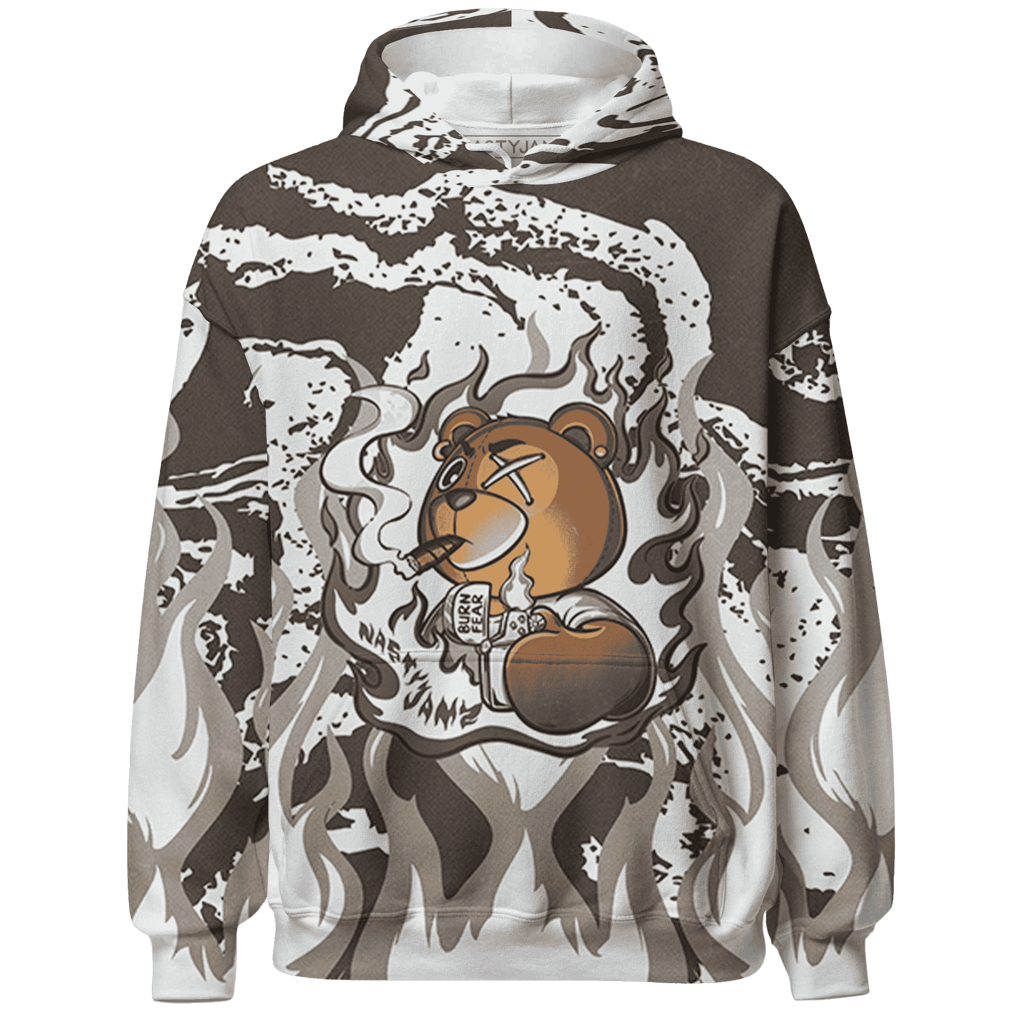 Dunk Low Baroque Brown Hoodie Match BER Burn Fear 3D All-Over Print - NastyJamz