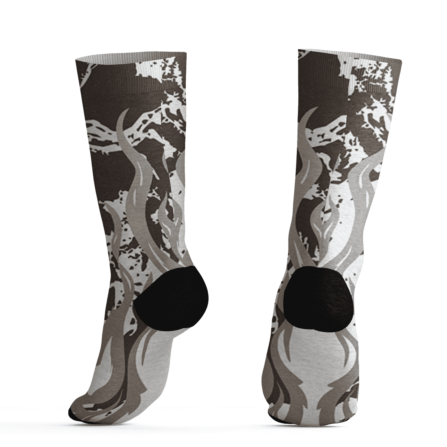 Dunk Low Baroque Brown Socks Match BER Burn Fear 3D All-Over Print - NastyJamz