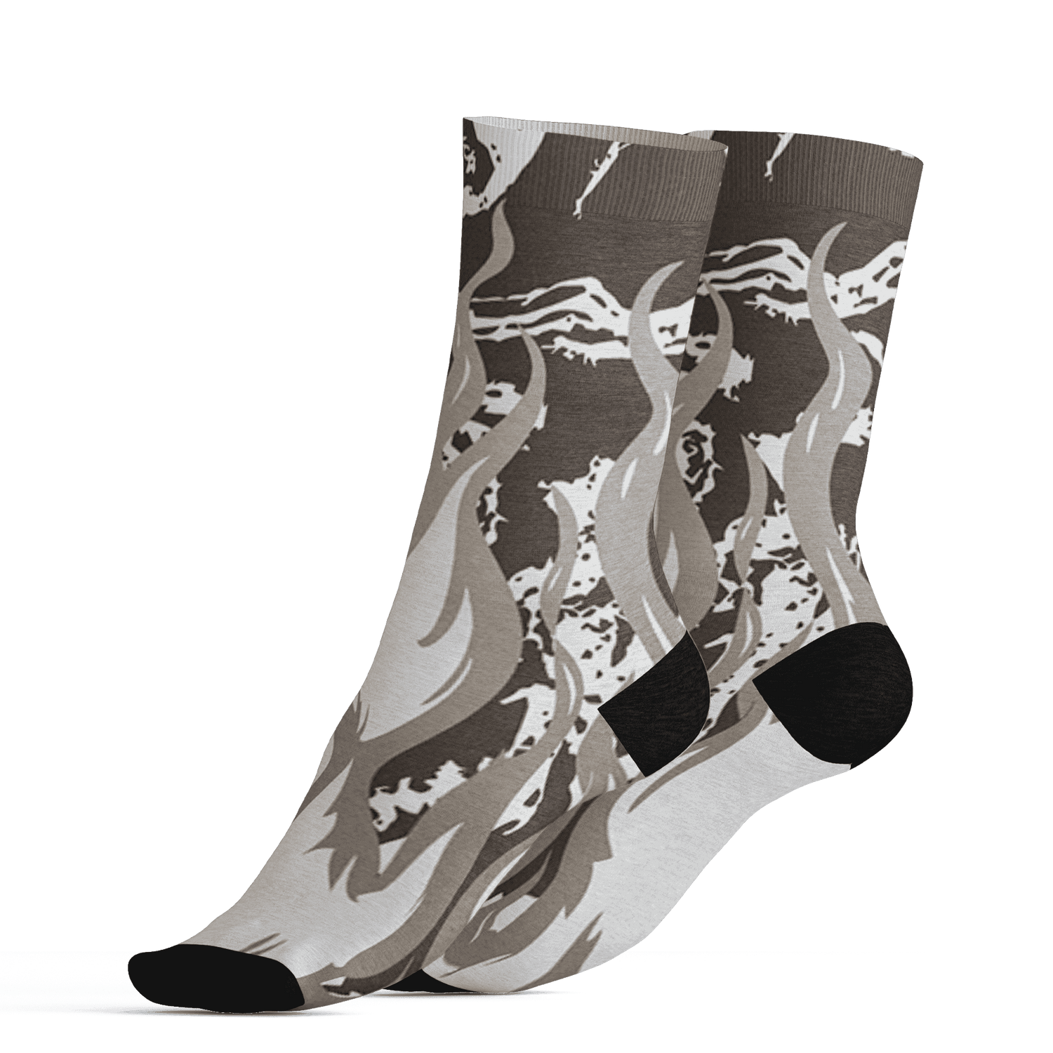 Dunk Low Baroque Brown Socks Match BER Burn Fear 3D All-Over Print - NastyJamz