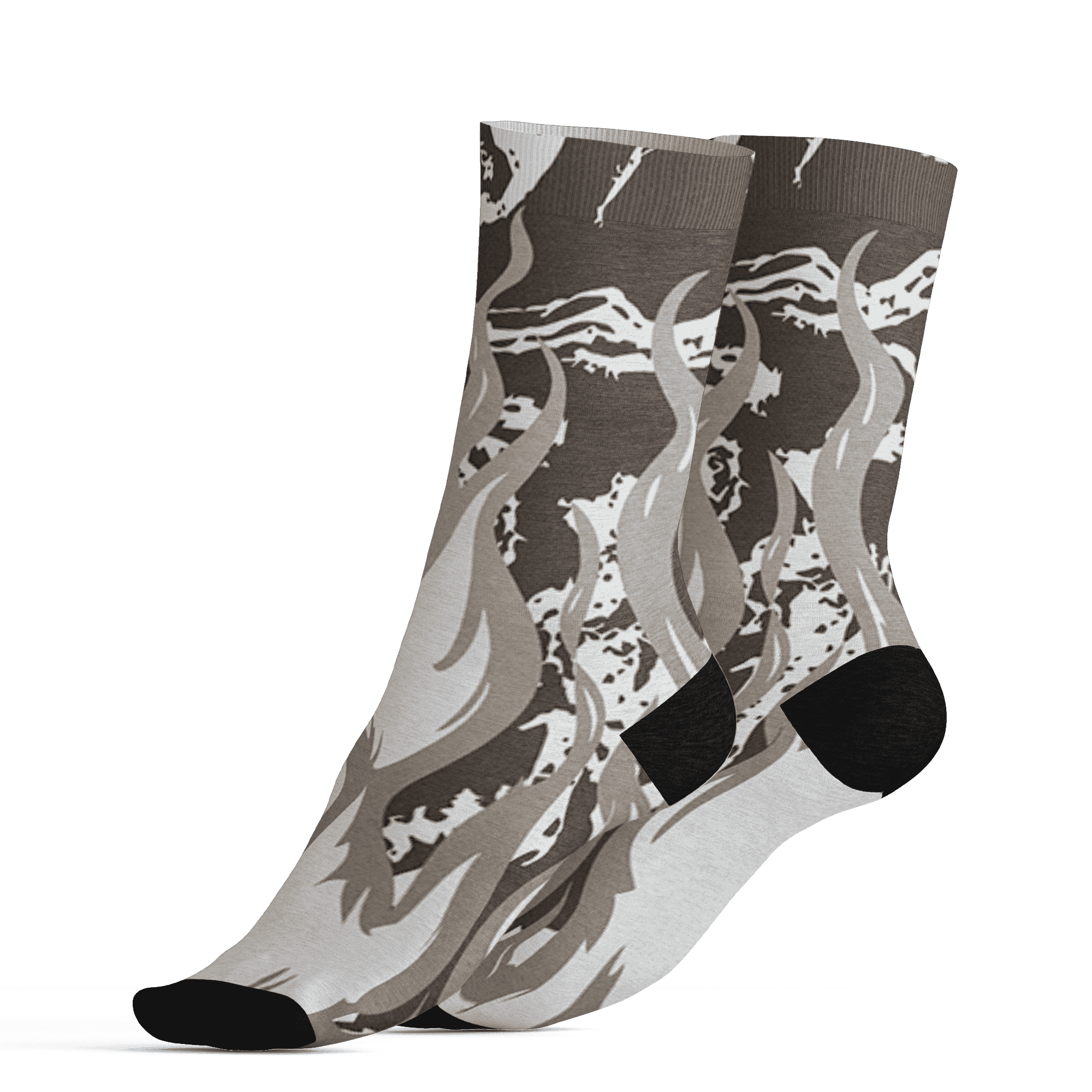 Dunk Low Baroque Brown Socks Match BER Burn Fear 3D All-Over Print - NastyJamz