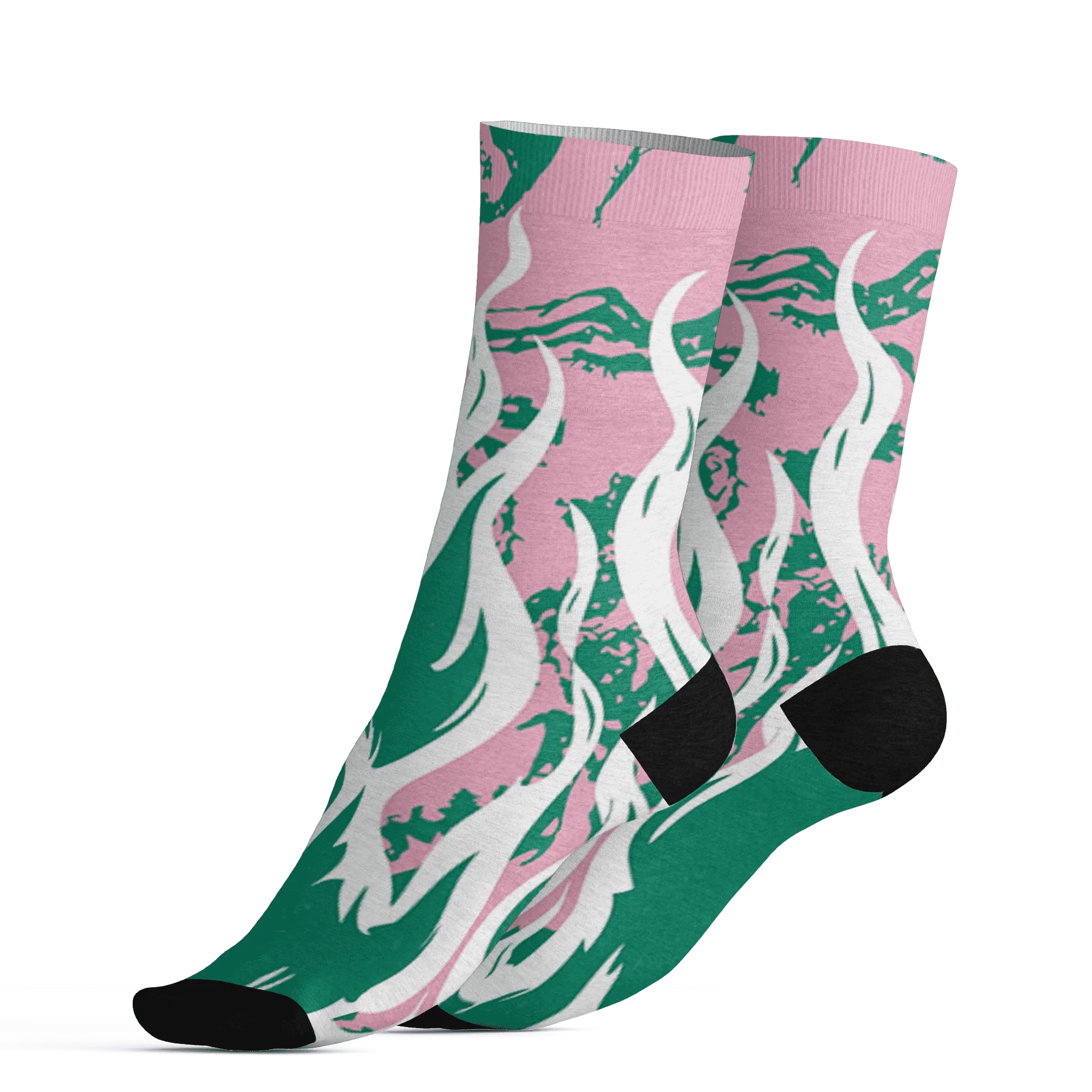 Dunk-Pink-Malachite-Medium-Soft-Low-Sail-Socks-Match-BER-Burn-Fear-3D