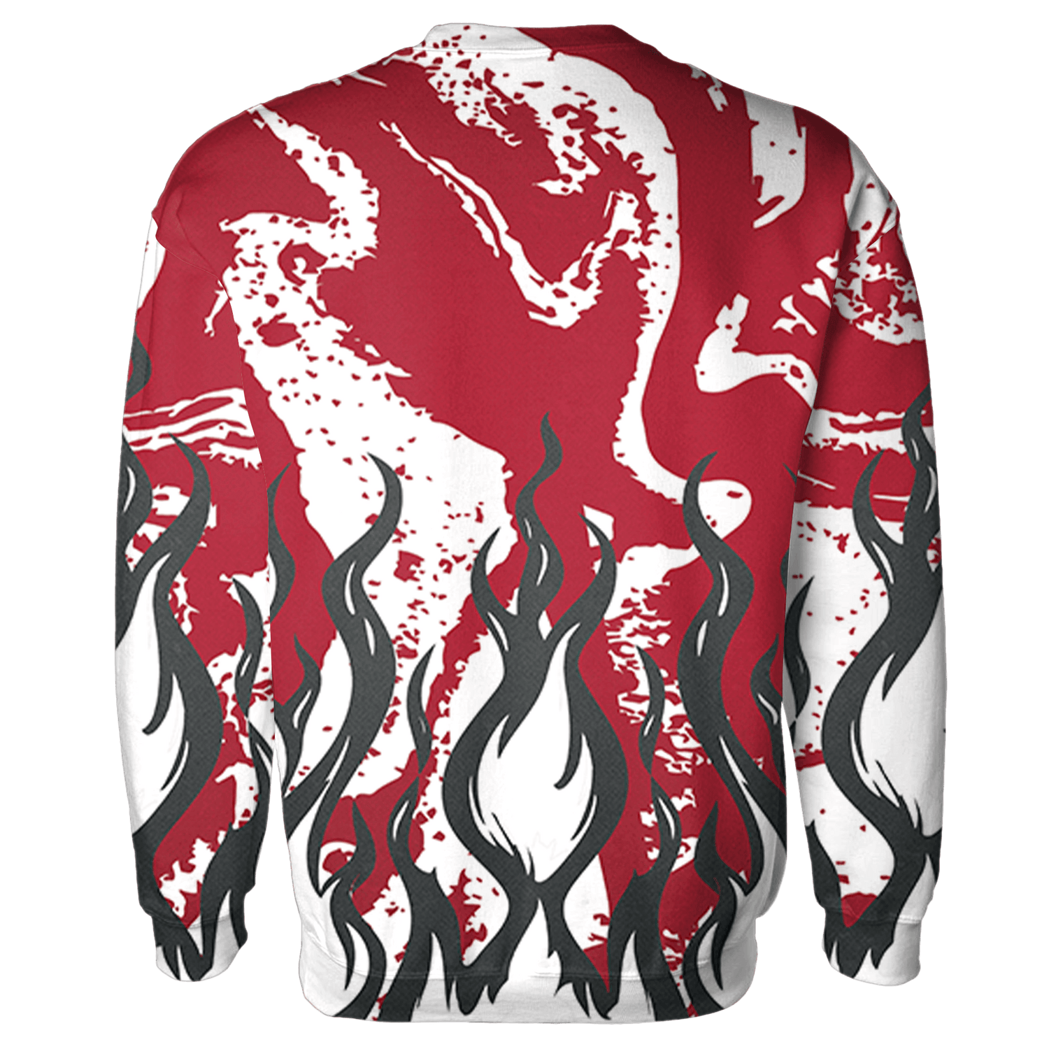 Cherry 12s Sweatshirt Match BER Burn Fear 3D All-Over Print - NastyJamz