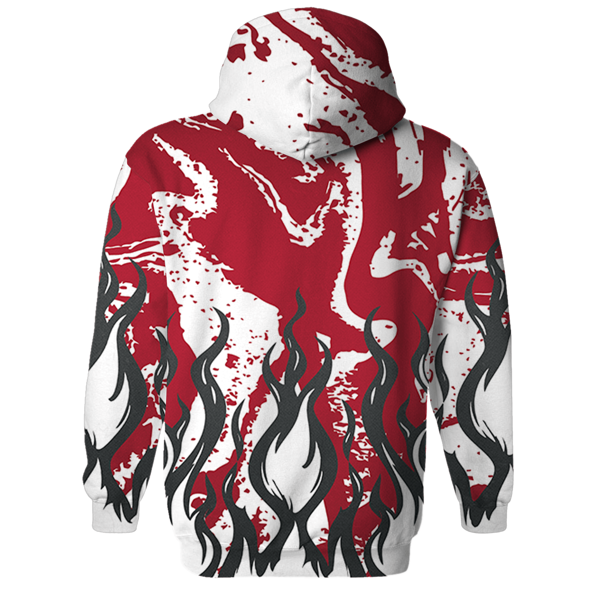 Cherry 12s Hoodie Match BER Burn Fear 3D All-Over Print - NastyJamz