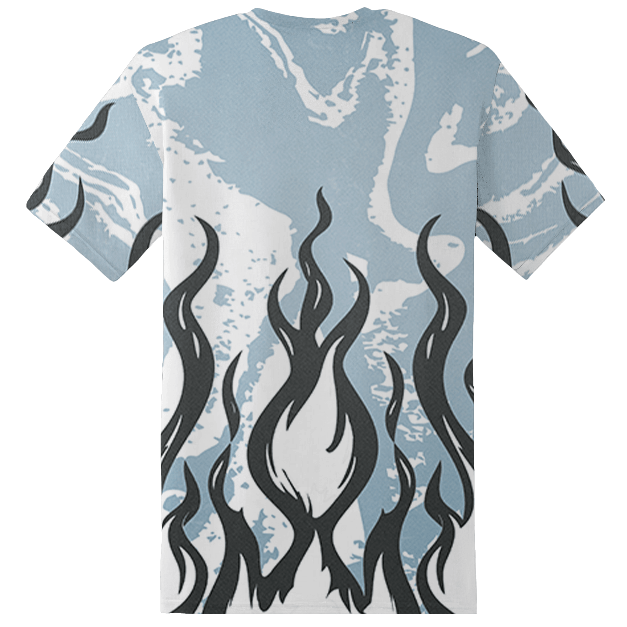 Blue Grey 13s T Shirt Match BER Burn Fear 3D All-Over Print - NastyJamz