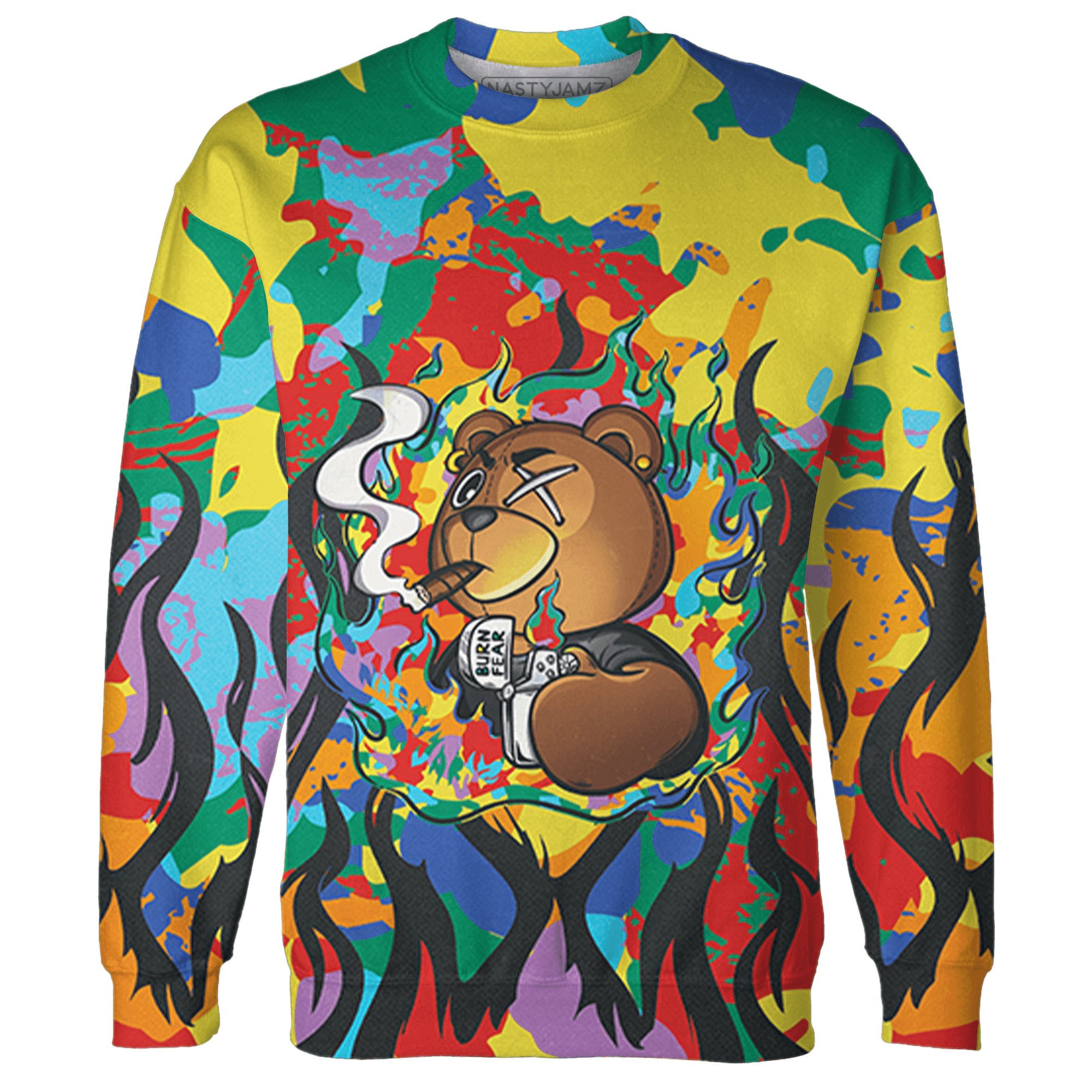 Mid GS Six Championships 1s Sweatshirt Match BER Burn Fear 3D All-Over Print - NastyJamz