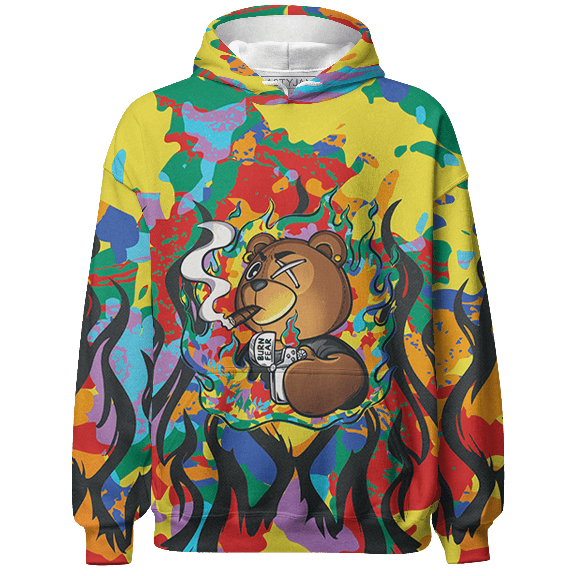 Mid GS Six Championships 1s Hoodie Match BER Burn Fear 3D All-Over Print - NastyJamz