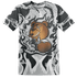 Retro High OG Black White 1s T Shirt Match BER Burn Fear 3D All-Over Print - NastyJamz
