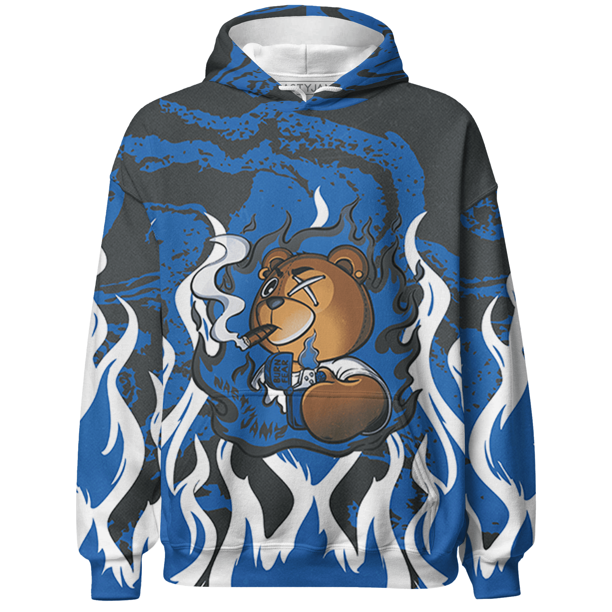 Royal Reimagined 1s Hoodie Match BER Burn Fear 3D All-Over Print - NastyJamz