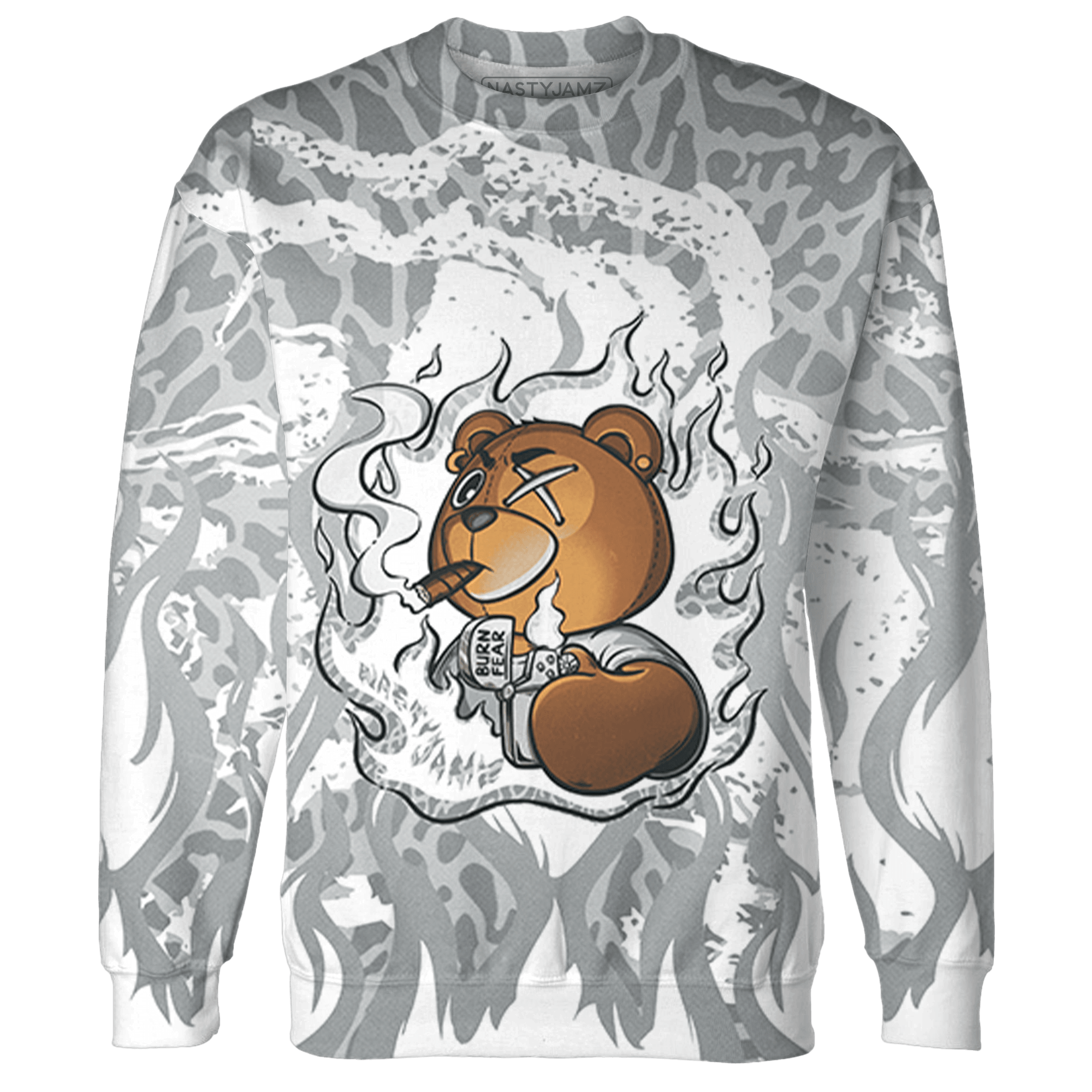 Craft Ivory 3s Sweatshirt Match BER Burn Fear 3D All-Over Print - NastyJamz
