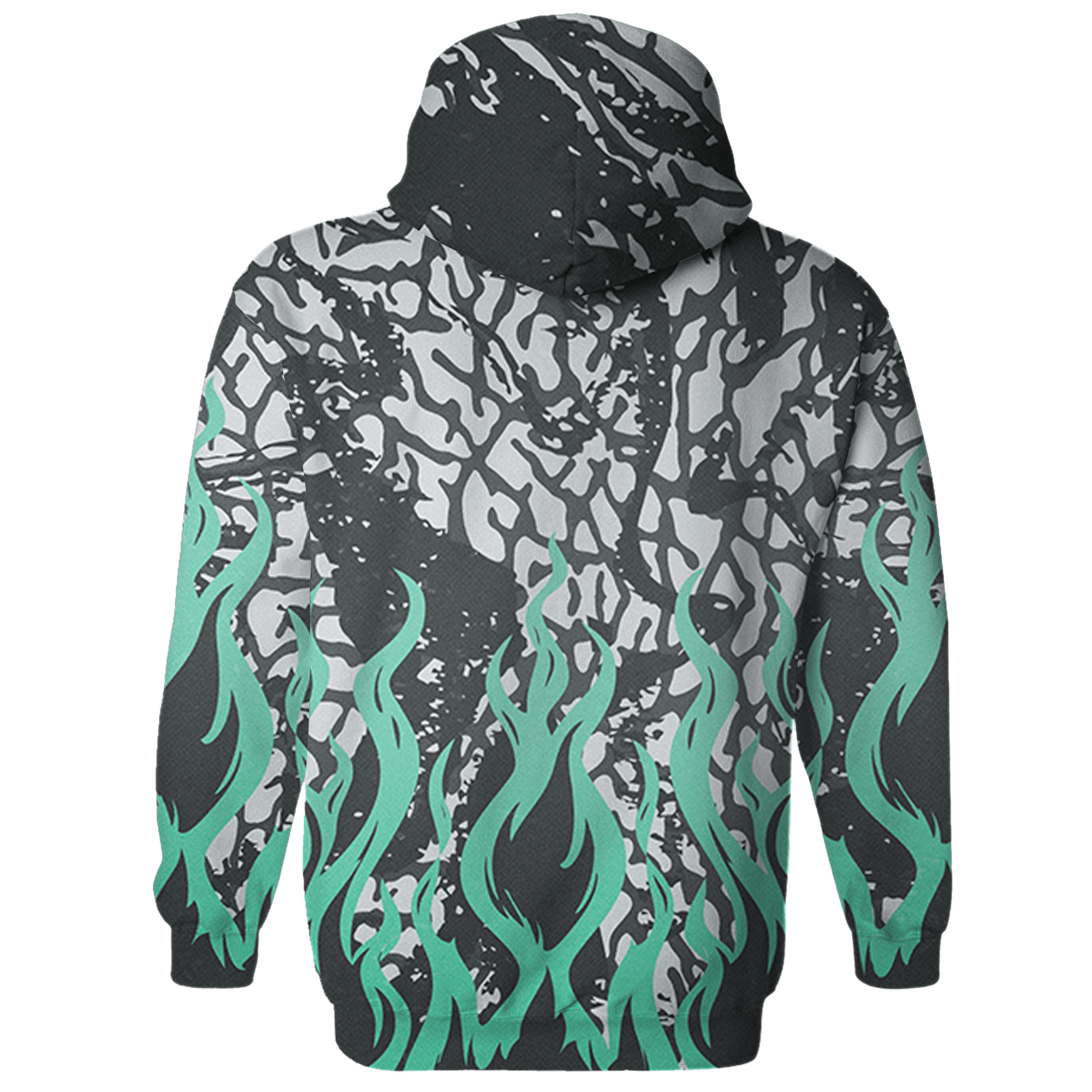 Green Glow 3s Hoodie Match BER Burn Fear 3D All-Over Print - NastyJamz