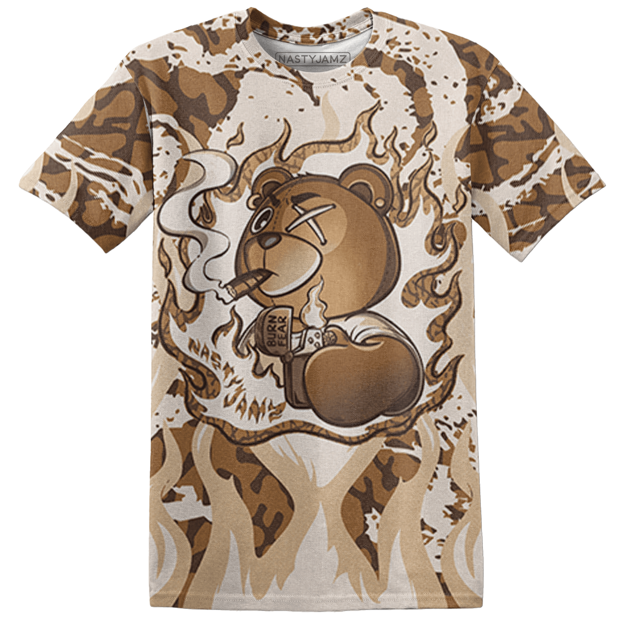 Palomino 3s T Shirt Match BER Burn Fear 3D All-Over Print - NastyJamz