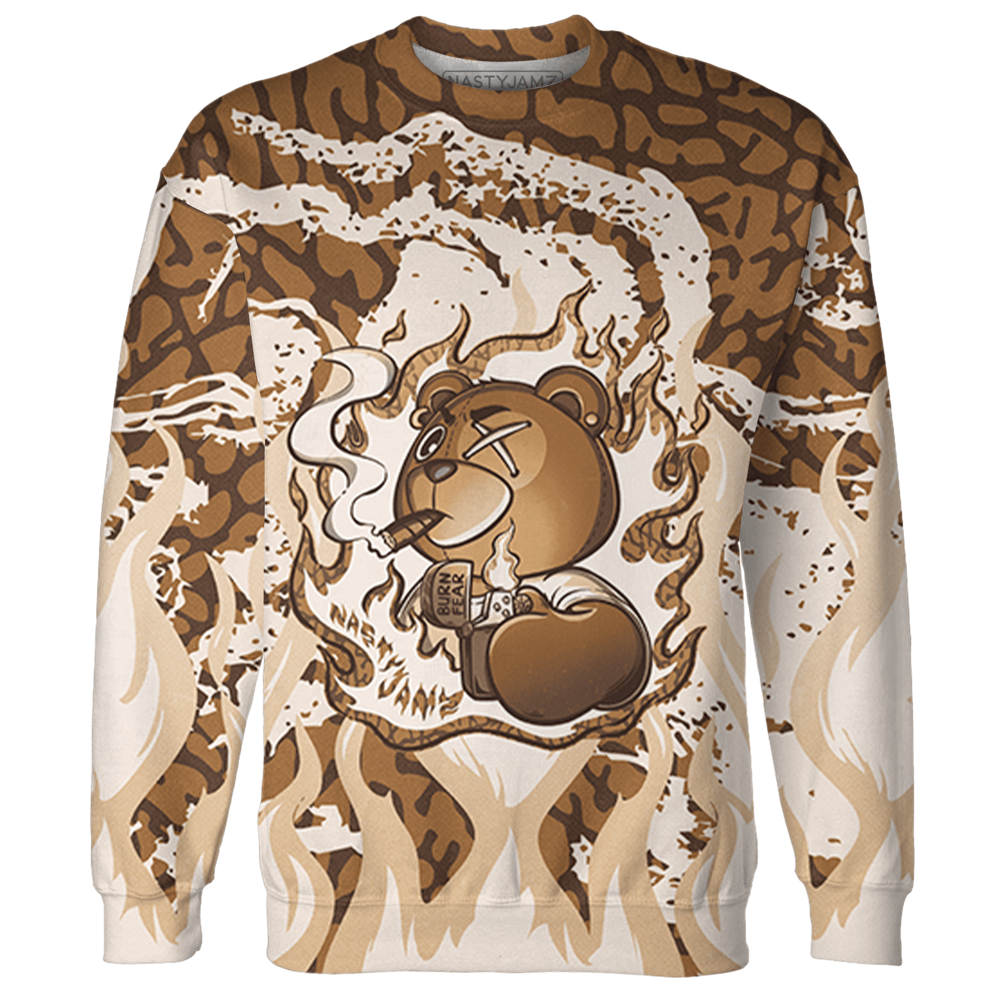 Palomino 3s Sweatshirt Match BER Burn Fear 3D All-Over Print - NastyJamz