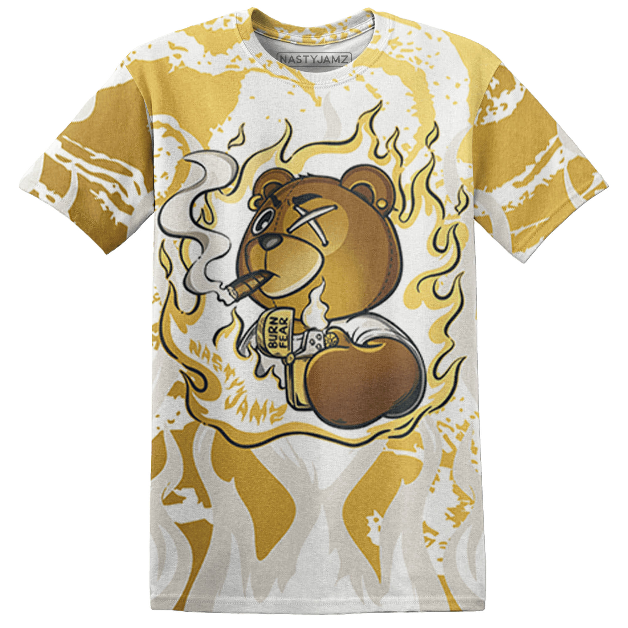 Sail 4s T Shirt Match BER Burn Fear 3D All-Over Print - NastyJamz