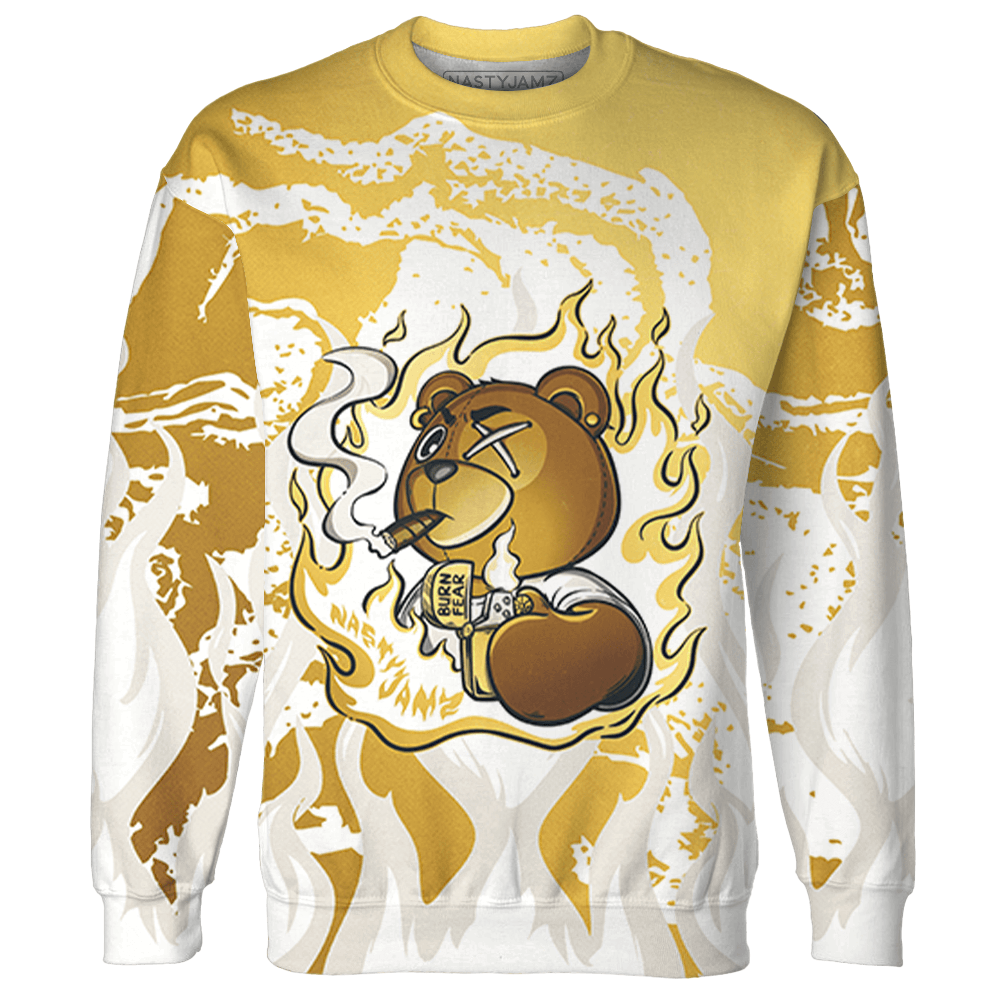 Sail 4s Sweatshirt Match BER Burn Fear 3D All-Over Print - NastyJamz