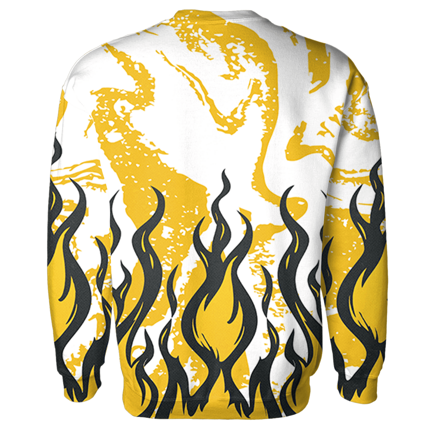 Yellow Ochre 6s Sweatshirt Match BER Burn Fear 3D All-Over Print - NastyJamz