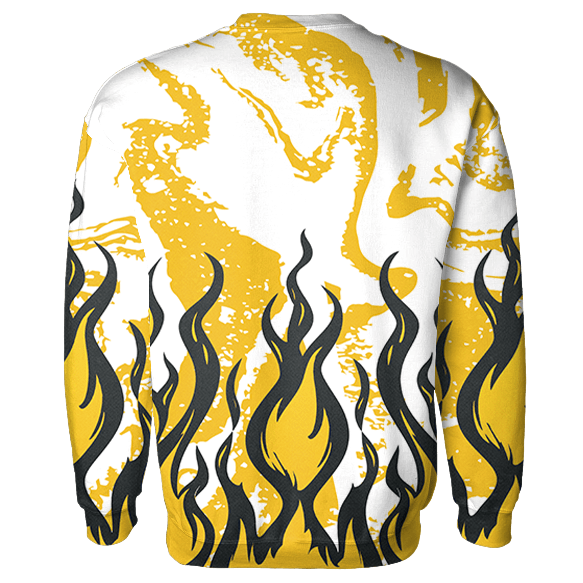 Yellow Ochre 6s Sweatshirt Match BER Burn Fear 3D All-Over Print - NastyJamz