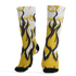 Yellow Ochre 6s Socks Match BER Burn Fear 3D All-Over Print - NastyJamz