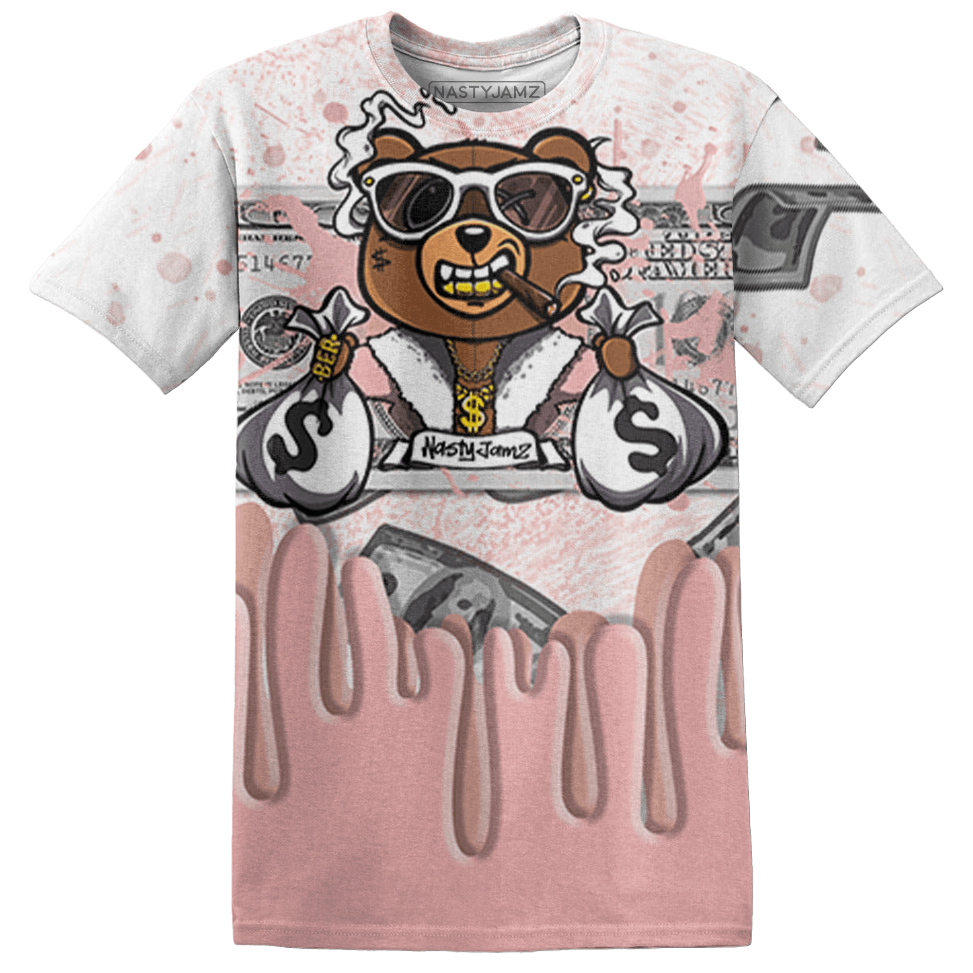 Low Legend Pink 11s T Shirt Match BER Dollar 3D All-Over Print - NastyJamz