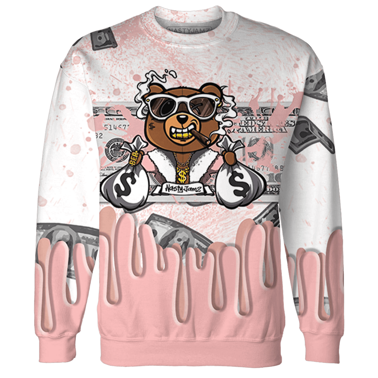 Low Legend Pink 11s Sweatshirt Match BER Dollar 3D All-Over Print - NastyJamz