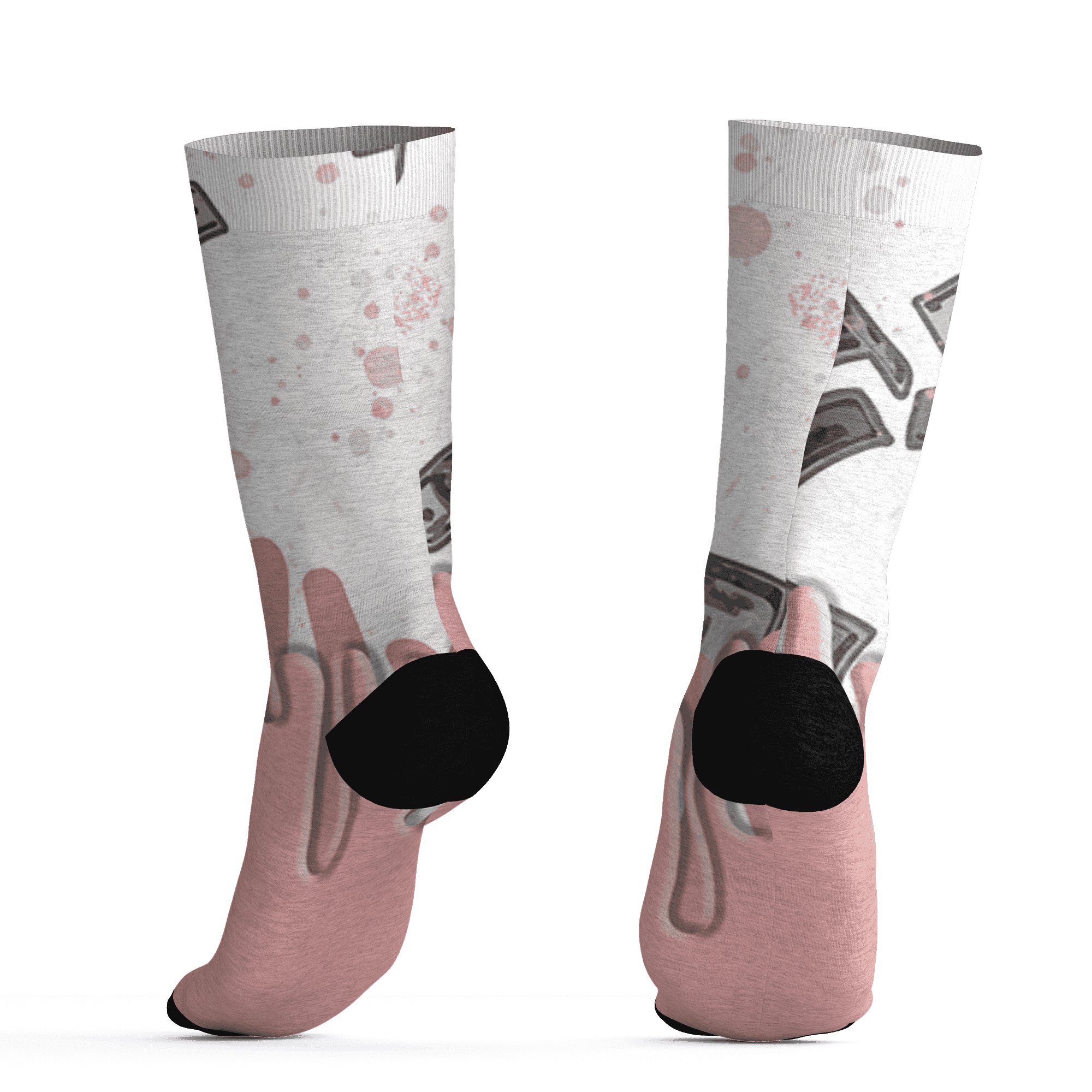 Low Legend Pink 11s Socks Match BER Dollar 3D All-Over Print - NastyJamz