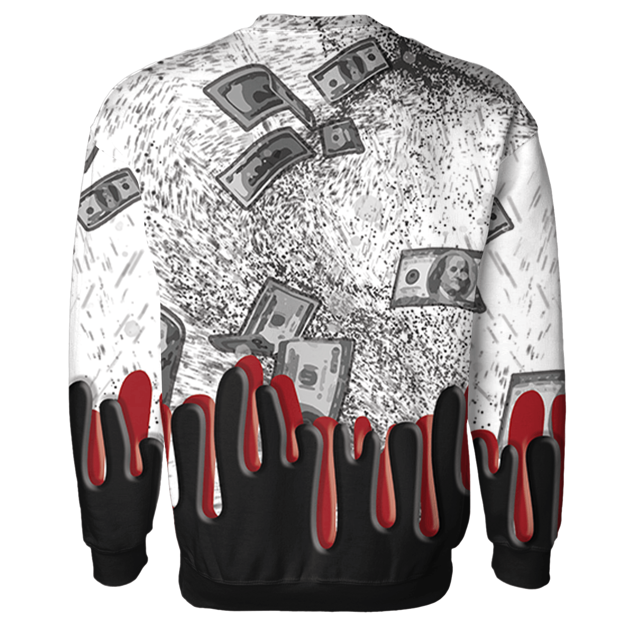 Retro Red Taxi 12s Sweatshirt Match BER Dollar 3D All-Over Print - NastyJamz