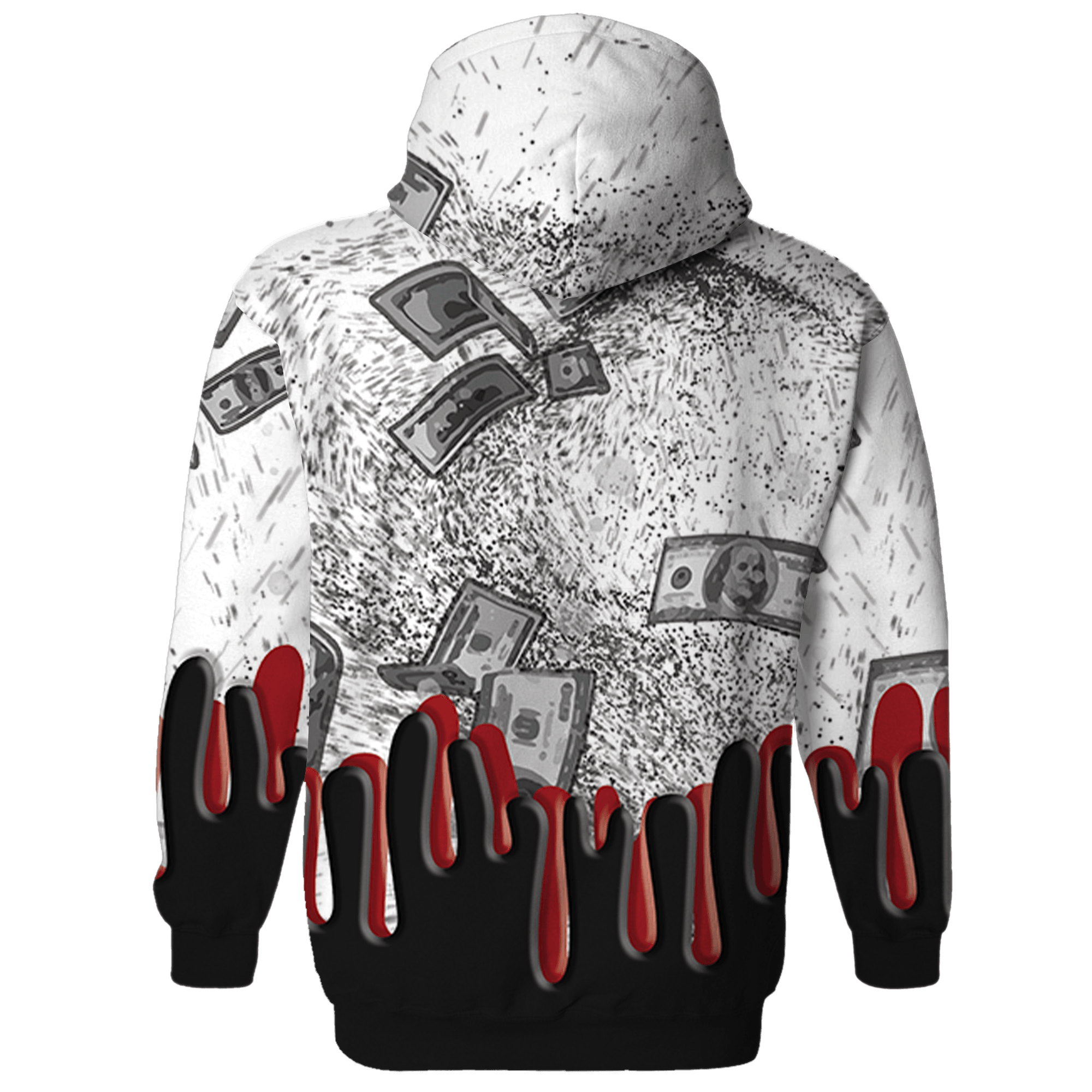 Retro Red Taxi 12s Hoodie Match BER Dollar 3D All-Over Print - NastyJamz