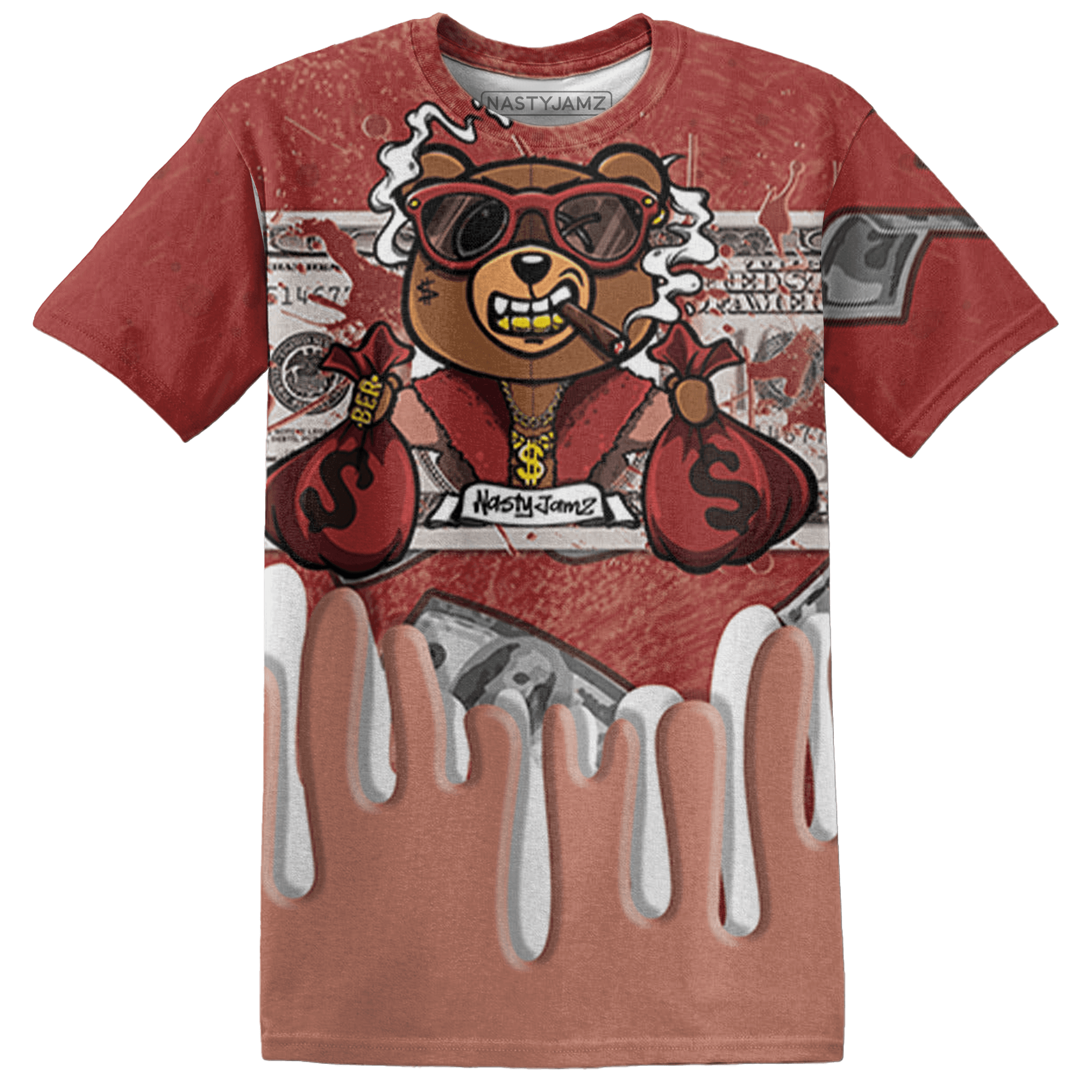 Dune Red 13s T Shirt Match BER Dollar 3D All-Over Print - NastyJamz