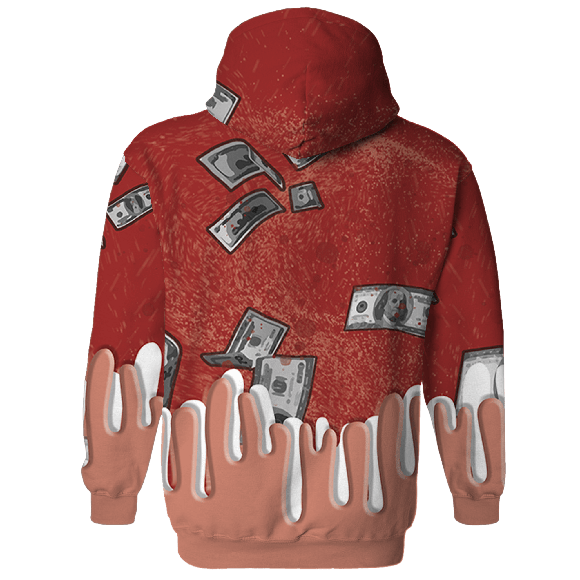Dune Red 13s Hoodie Match BER Dollar 3D All-Over Print - NastyJamz