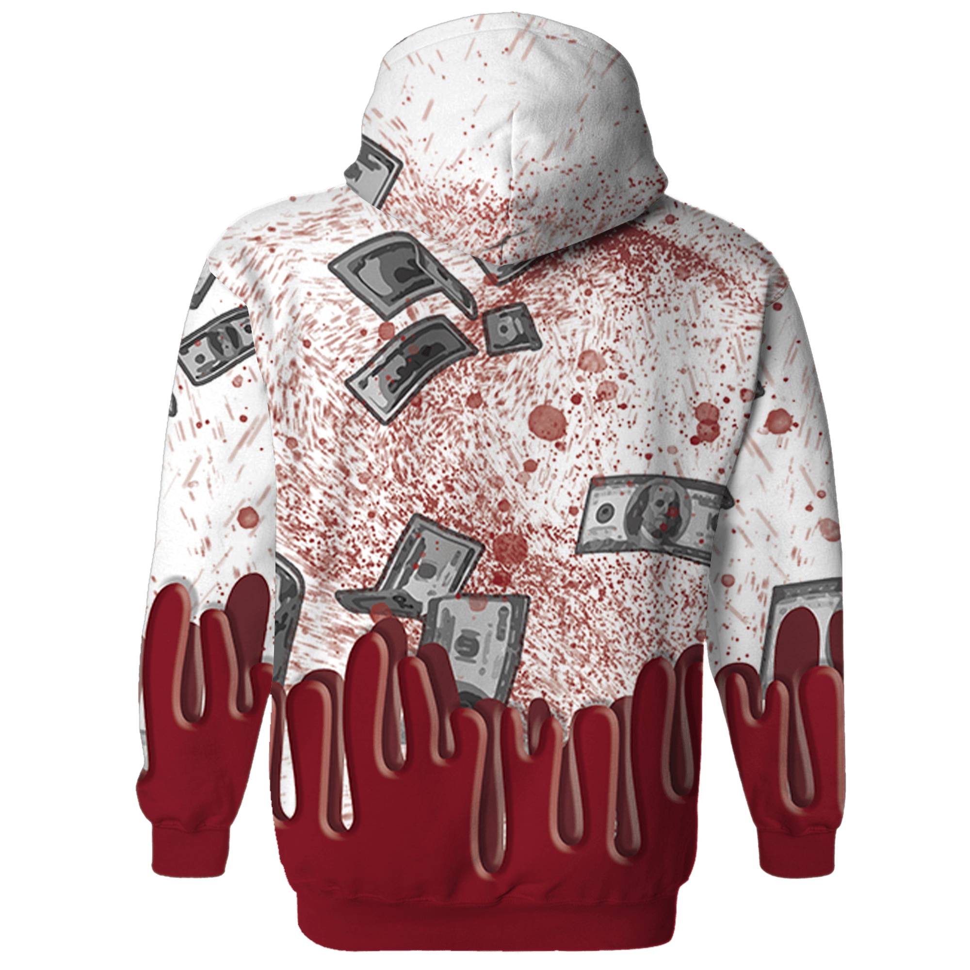 High 85 Metallic Burgundy 1s Hoodie Match BER Dollar 3D All-Over Print - NastyJamz